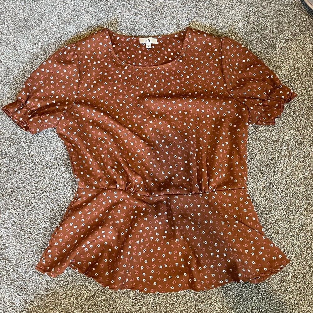 Fall Baby Doll Style Shirt - like new
